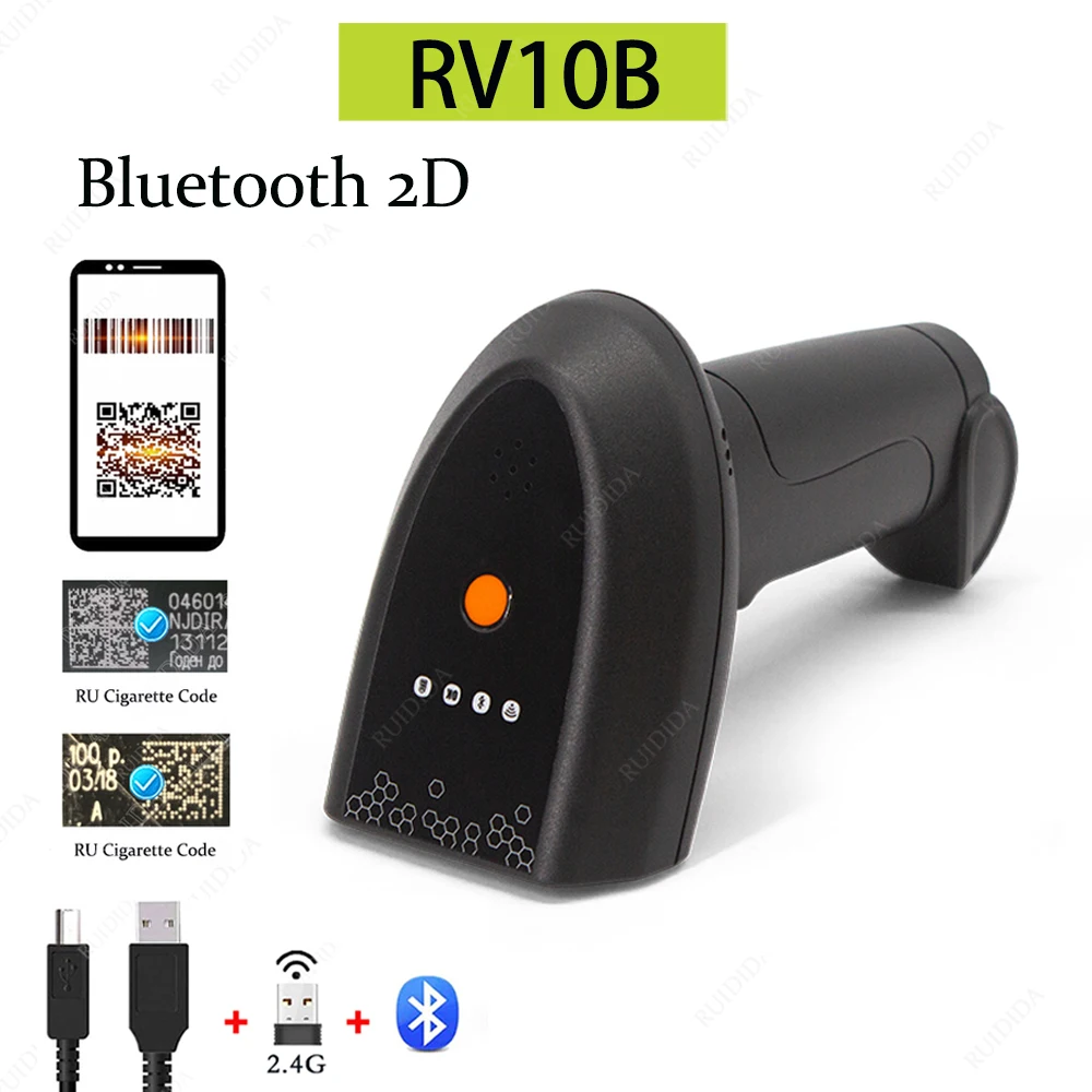 Bar Scanenr Wireless 2d Barcode Scanner Bluetooth Barcode Reader Code Scanner Wireless Code 2d Handheld Qr Code Scanner - Scanners - AliExpress