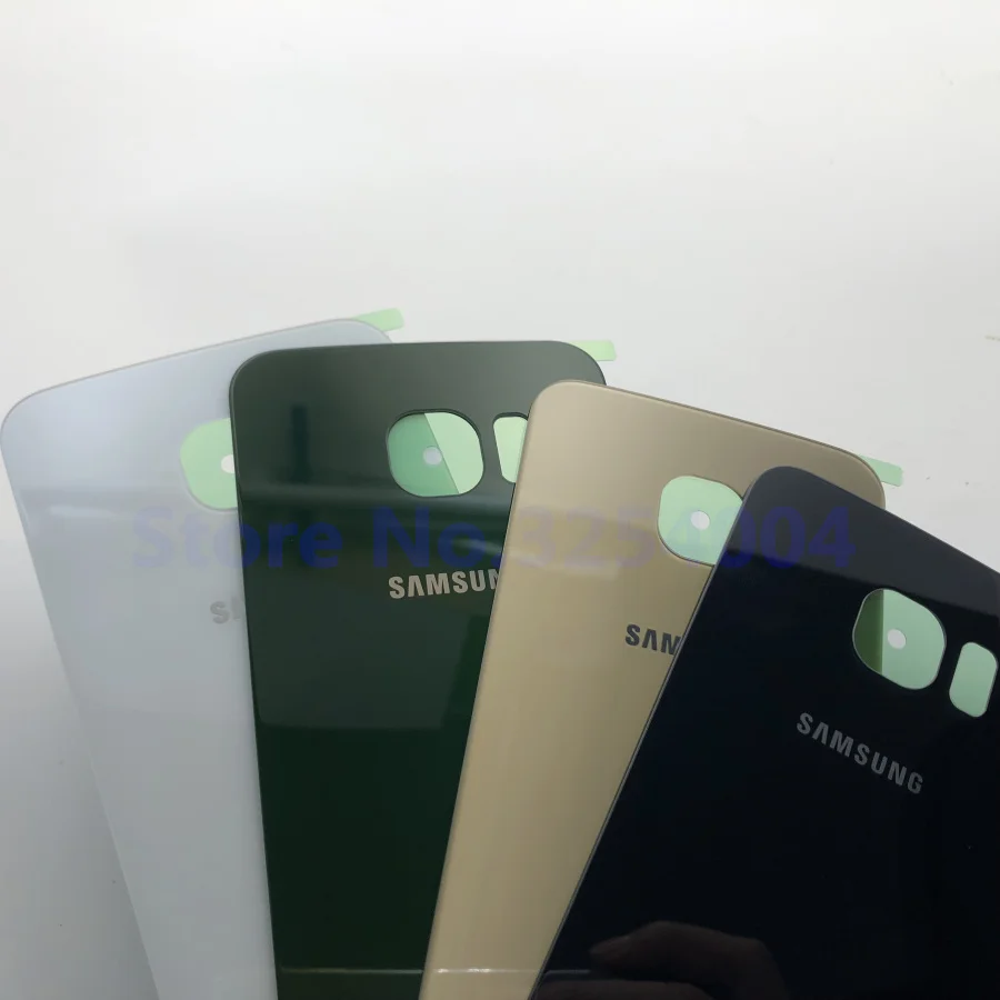 Задняя крышка из стекла для Samsung Galaxy S6 Edge G925 G925F G925P G925A G9250|Корпусы и рамки