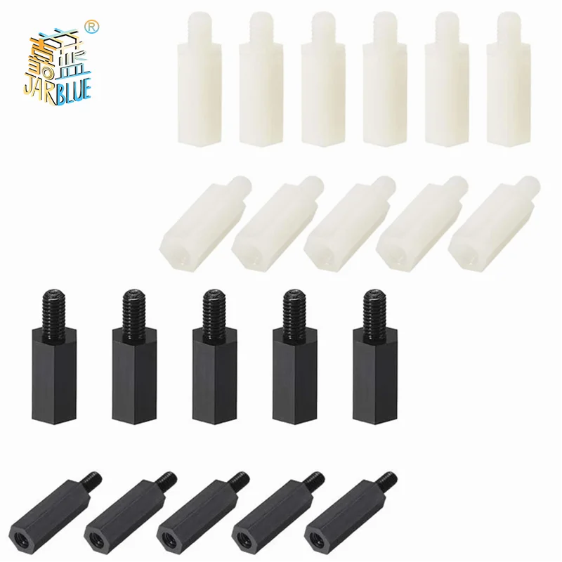 Distanziatore In Nylon M8x12mm (non Filettato) – Foro Interno 8mm, Esterno 12,5mm – Boccola/Spacer WHS