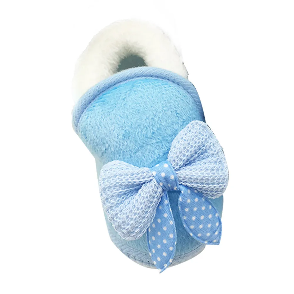 

Baby Winter Boots Infant Butterfly-knot Toddler Newborn Cute Cotton Shoes Girls Boys First Walkers Super Keep Warm Soft shoes