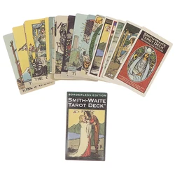 Borderless Edition Smith Waite Tarot Cards W/ English Instructions Party Board Game Poker Paper 84PCS