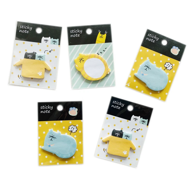 

30 Pages/Pack Cute Pet Cat Kitten Memo Pads Notepad Sticky Notes Student Stationery School Office Supply