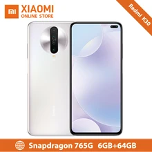 Смартфон Xiaomi Redmi K30, 6 ГБ, 64 ГБ, 5G, Восьмиядерный процессор Snapdragon 765G, 6,67 дюйма, 4500 мА/ч, 30 Вт, быстрое зарядное устройство, 64 мп, NFC, мобильный телефон