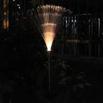 

Outdoor Solar Light Colored Light Gradient Fiber Lawn Light Garden Villa Decorative Ground Light Led Landscape Night Light