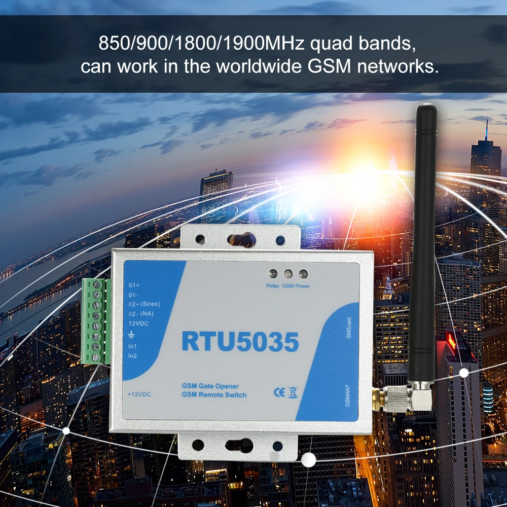 GSM/2G GSM дверь ворот удаленное управление при помощи включения/выключения гарнитура звонки во время при помощи sms-команд Поддержка 850/900/1800/1900 МГц