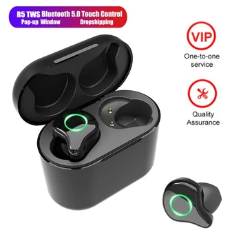 

R5 Ture Wireless headphones Bluetooth 5.0 Earphones Headset Case 9D Stereo Sound mini earbuds for Iphone Xiaomi Redmi samsung