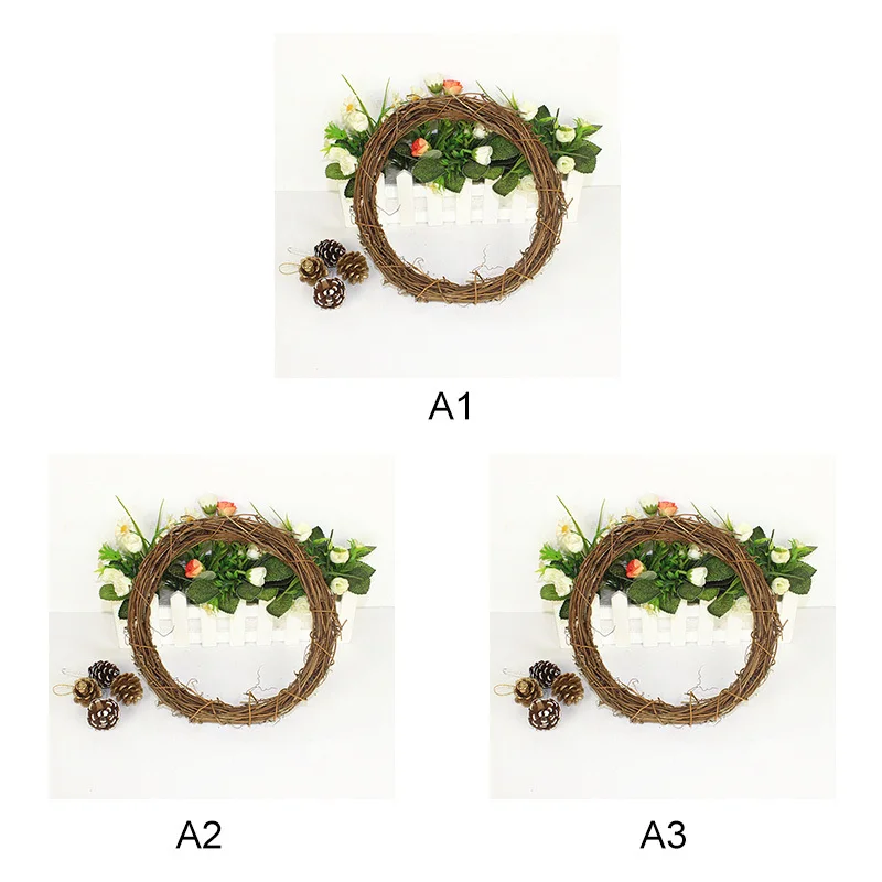 Пасхальный венок из ротанга двери, окна, подвесные гирлянда "сделай сам" для рождественской вечеринки Свадебные украшения фестиваля дома вечерние поставки 20 Вт, 30 Вт, 40 см