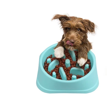 

Pet Dog Slow Eating Bowl Slow Feeder Dog Food Bowl Hard Plastic Dog Slow Feeder Cat Pet Feeder NonSlip Anti Gulping Feeder Bowl