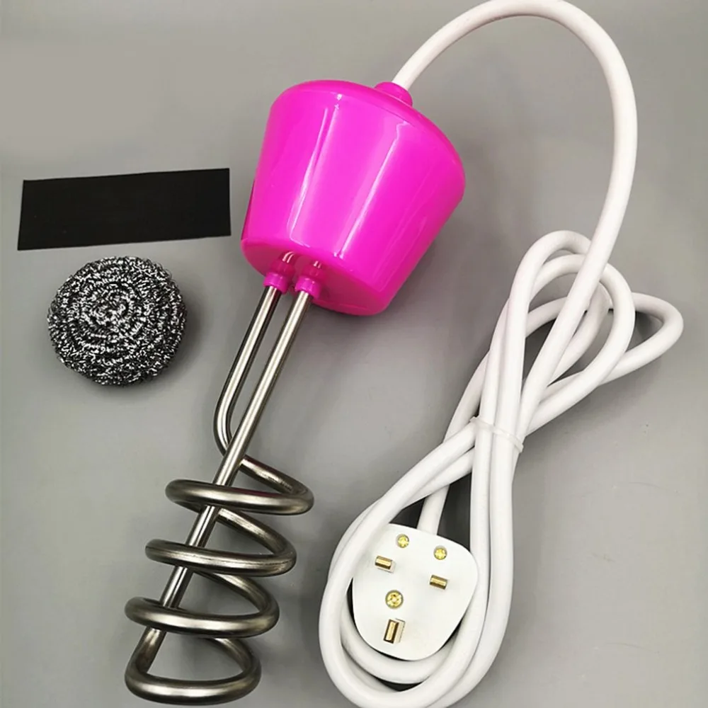 UK Plug 2500W Water Heater Element Boiler Bathtub Portable Suspension Electric Immersion for Inflatable Tub Household Hotel