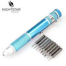 9 в 1 Точная ручка-отвертка для ремонта часов бытовая техника электронные продукты Torx Star Phillips Набор инструментов для ремонта