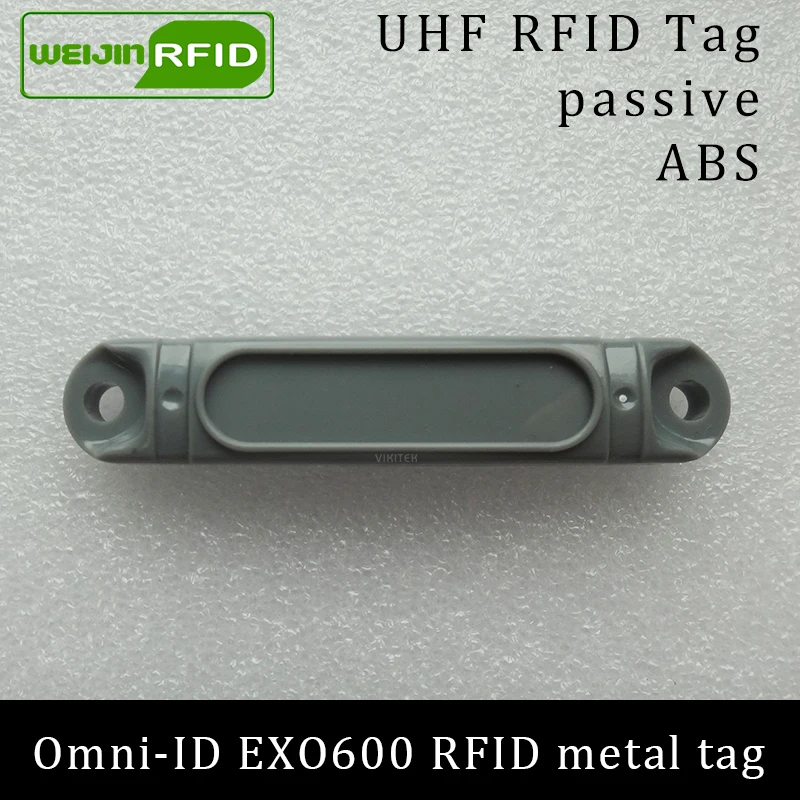 Металлическая метка UHF RFID omni ID EXO600 915 МГц 868 Impinj Monza4QT EPC C1G2 6C прочная ABS смарт карта