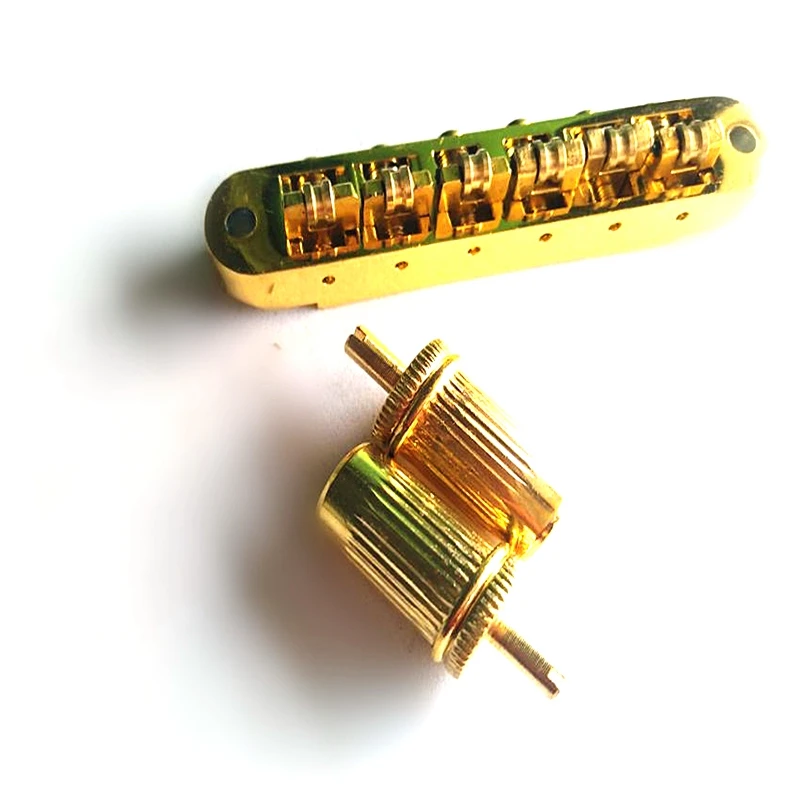 Роликовый гитарный мост латунный роликовый Регулируемый седло Tune-O-Matic цинковый