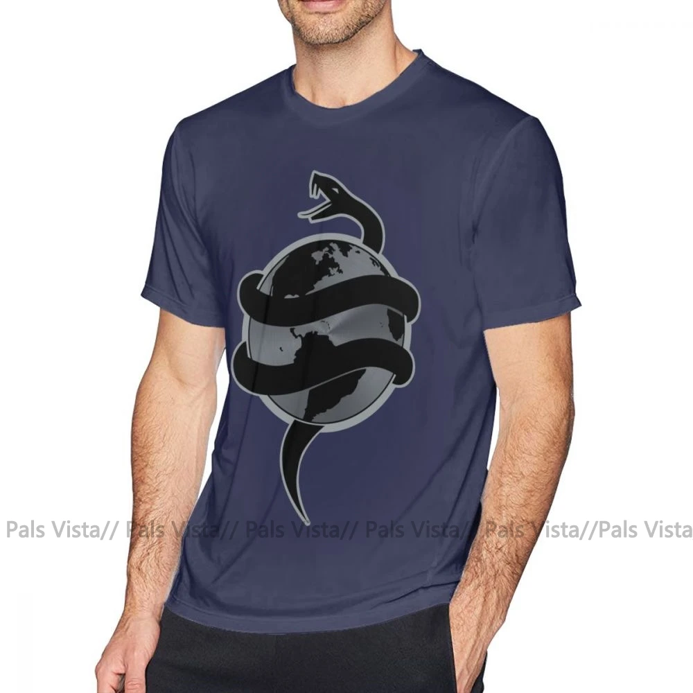 Питоновая футболка Tech N9ne Strangeulation футболка со змеей с короткими рукавами футболка уличная одежда Милая футболка больших размеров - Цвет: Тёмно-синий