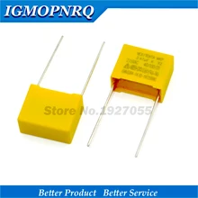 10 шт. высокое качество 470nF конденсатор с алюминиевой крышкой, X2 конденсатор с алюминиевой крышкой, 275VAC шаг 15 мм X2 конденсатор из полипропиленовой пленки 0,47 мкФ