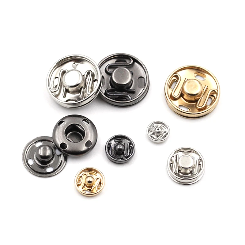 50 sets 8/10/12/17mm metal Brass Snap buttons dark buckleClothing & Accessories Copper snap Down buttons Leather Rivets 6