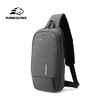 

Kingsons 2020 New Small Backpack Men Casual Crossbody Chest Bag Leisure Travel Single Shoulder Backpack 7.9 Inch USB Charging
