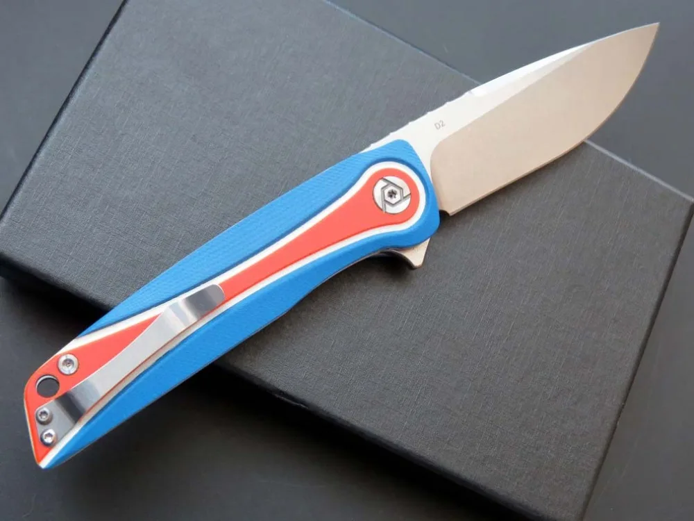 CH3511 складной нож D2 стальное лезвие+ G10 карманный нож для охоты и кемпинга нож для фруктов Открытый EDC инструмент