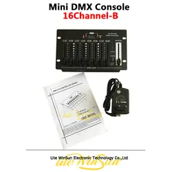 Litewinsune 16-канальный простой контроллер DMX 110-240 V Мастер ползунок страницу Select