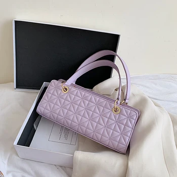 

Women Armpit Bag PU Leather Small Shoulder Bag Ladys Fashion Baguette Bag Luxury Simple Handbags Female Travel Hand Bag