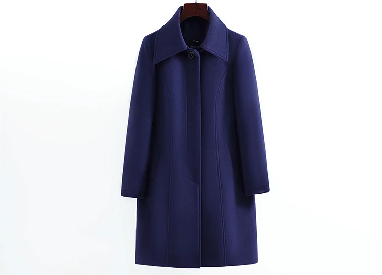 2019 зимнее длинное пальто, Женский офисный официальный для женщин, синяя Осенняя утепленная верхняя одежда с хлопковой подкладкой, шопп 4S