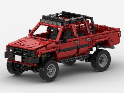 MOC power function Technic серия RC Hilux 4╳4 пикап технология дистанционного управления строительные блоки кирпичи детские игрушки