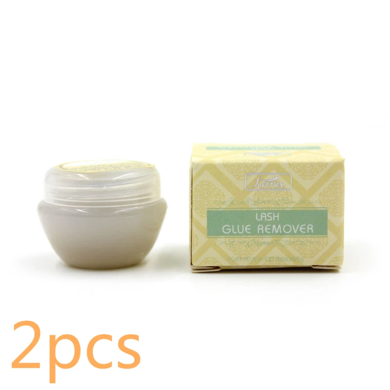 2pcs 5 г наращивание ресниц Pro крем Тип клей/клей для снятия макияжа натуральный запах клей для наращивания накладных ресниц TSLM2 - Цвет: 2pcs