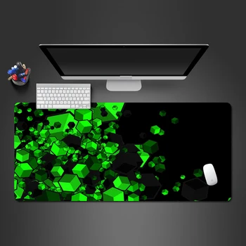 

3D Rubber Green Mouse Pad PC Gaming Computer Keyboard Mouse Desk Mats To Gamer Large Desk Mats Best Selling Gaming Mause Pad