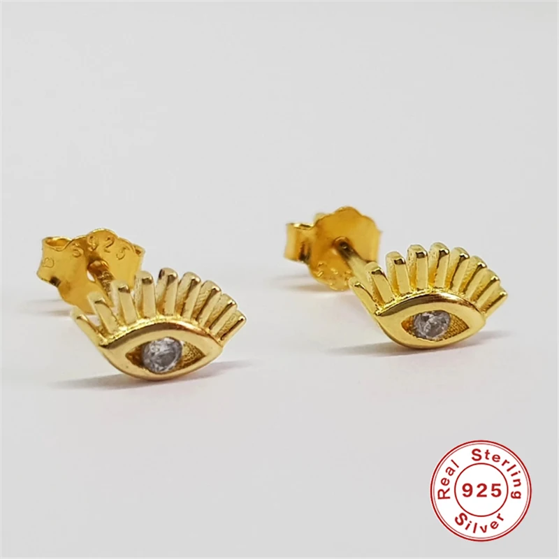 Ювелирные изделия QUINBY,, 925 пробы, серебряный, полый глаз, Cz, циркон, серьги-гвоздики, модные женские серьги, ювелирные изделия