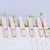 50 PCS  Very Small Mine Size 25mm Mini Natural Wooden Clips For Photo Clips Clothespin Craft Decoration Clips Pegs ► Photo 3/4