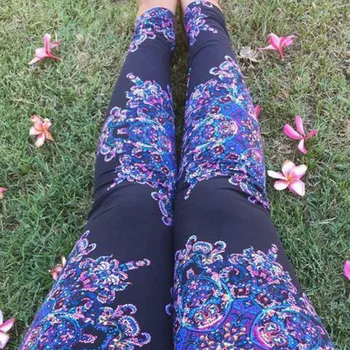 

New Printed Leggings Fashion Sexy Women High Elastic Leggings Slim Skinny Print Stretchy Pants Multiple Styles Trousers #4.8