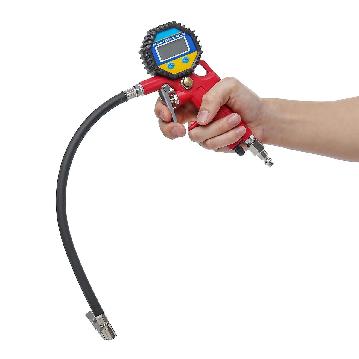 Точный тестер цифровой измеритель давления в шинах с ЖК-дисплесветодиодный и