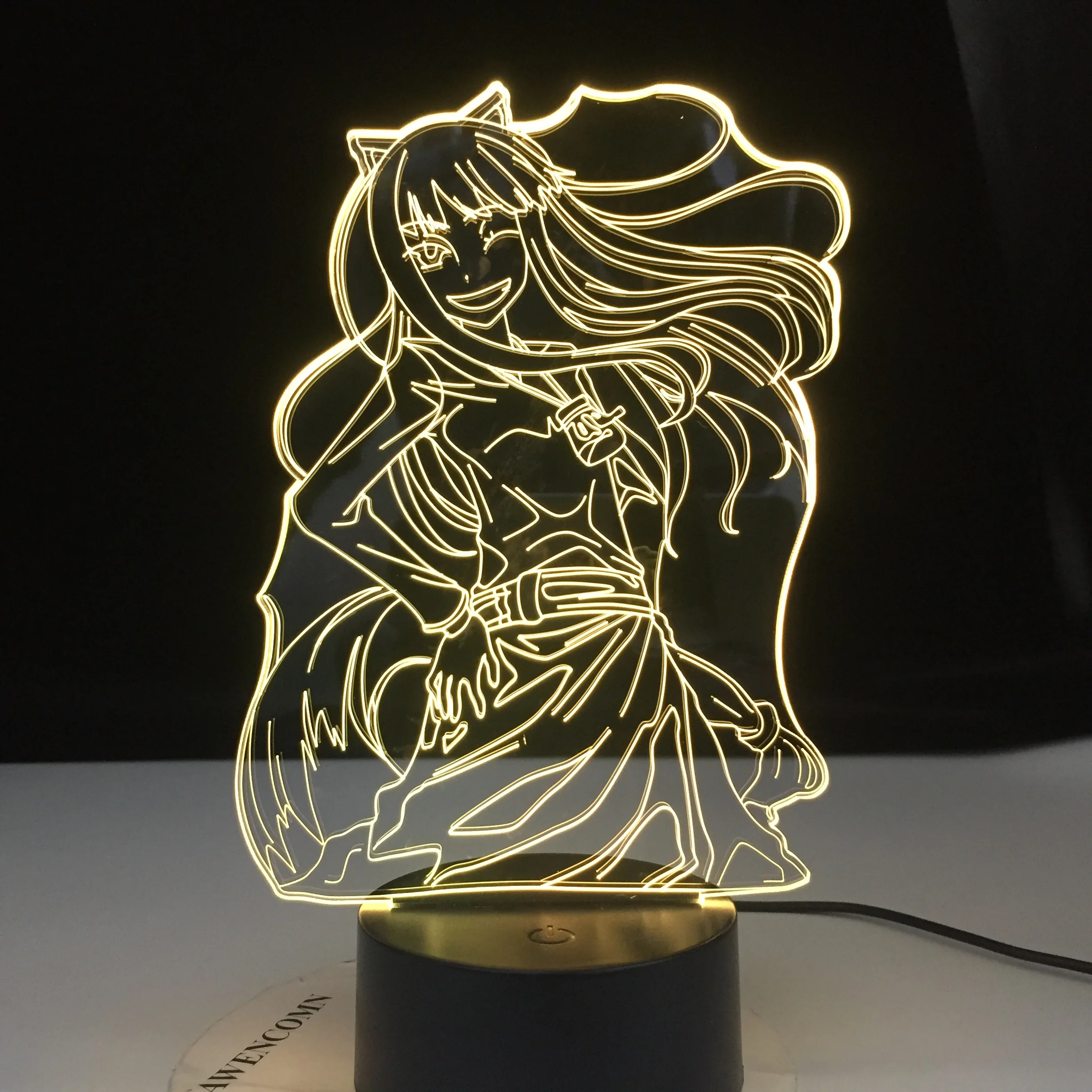 Фигурка Inuyasha Kikyo из аниме светодиодный ночсветильник для девочек декор общежития