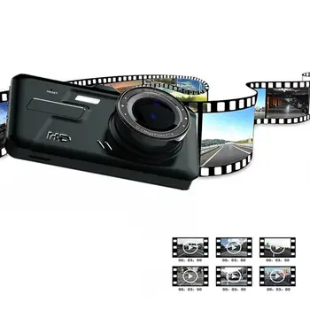 

4 inch touch screen recorder dual lens 1080p DVR 4inch 180mAh Night , G-sensor Full Loop Recording