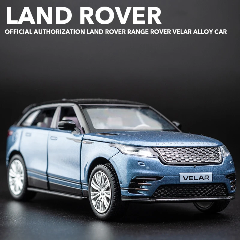 1:32 Range Rover velar véhicule utilitaire sport Voiture Modèle Alliage moulé sous pression jouet véhicule enfants cadeau bleu 
