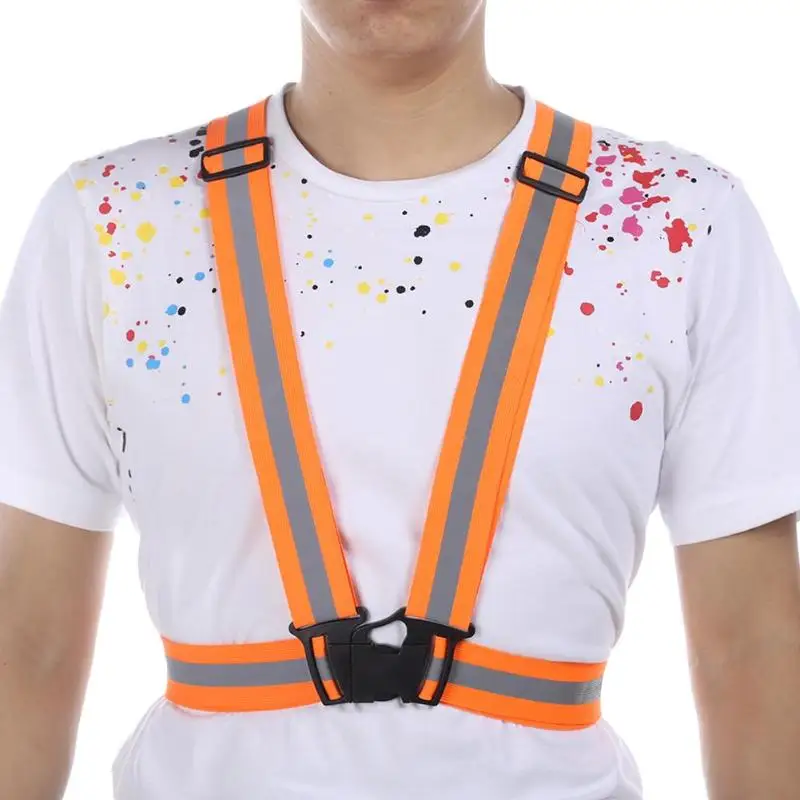 1 шт. защитный светоотражающий жилет для велосипедного мотоцикла регулируемый