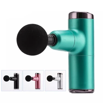 

Mini Electric Massage Gun Deep Muscle Fascial Body Massager Gun Tissue Percussion Pocket Fitness Equipment Acid Relief Pain Rela