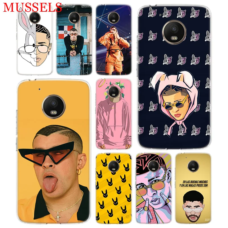 

Bad Bunny El Conejo Malo TPU Cover Phone Case For Motorola Moto G7 G6 G5S G5 E4 Plus G4 E5 Play Gift Pattern Coque Shell