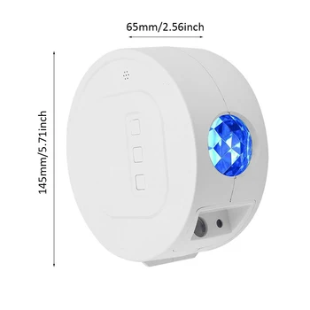 

Kids Bedroom Night Lamp Starry Sky LED Moon Star Projector Light Battery Bedroom Star Colorful Ocean Wave Water Night Lamp