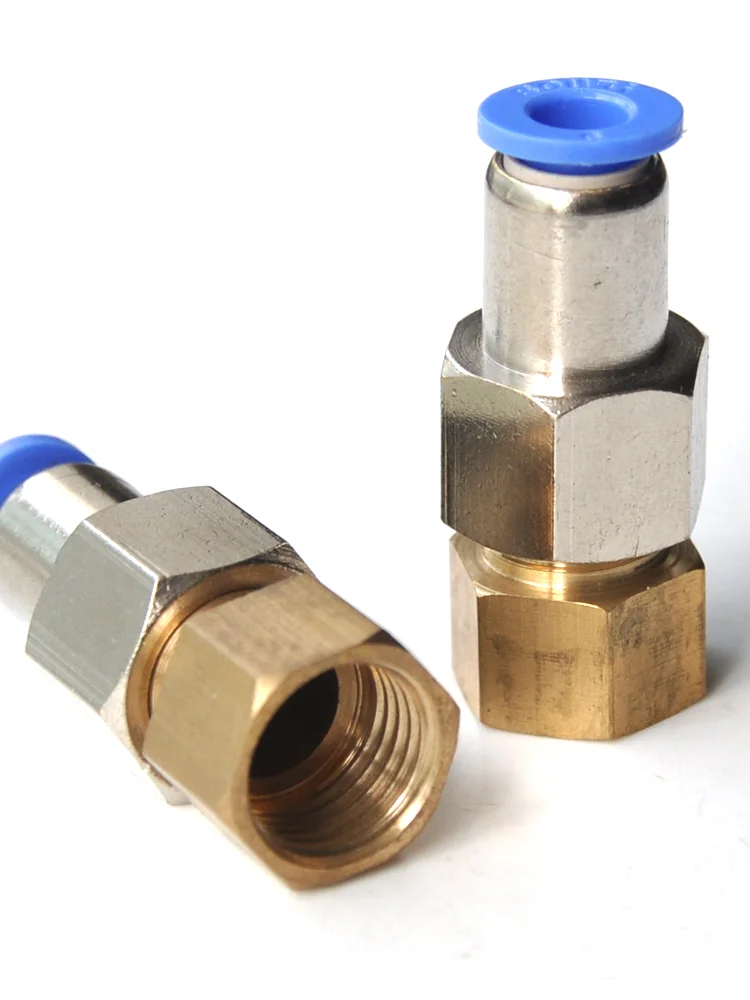 Adapter M14 -1.5 turn 6mm 8mm pneumatic straight pipe Pu tracheal hose quick plug in jointCD |