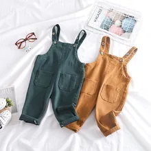 Осенние хлопковые комбинезоны для маленьких мальчиков нагрудник для малышей, джинсовые штаны Bebe, комбинезоны в Корейском стиле, детские штаны на подтяжках, От 1 до 3 лет