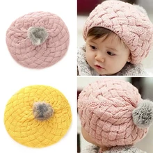 YEABIU, милые шапки для девочек, мягкая хлопковая шапка для детей, зимняя теплая шапка для малышей, зимняя детская зимняя шапка, детские шапки
