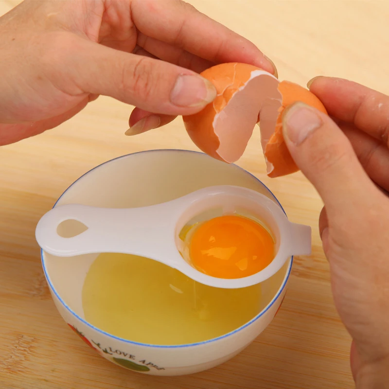 Kitchen Tool Gadget Convenient Egg Yolk White Separator Divider Holder Sieve 