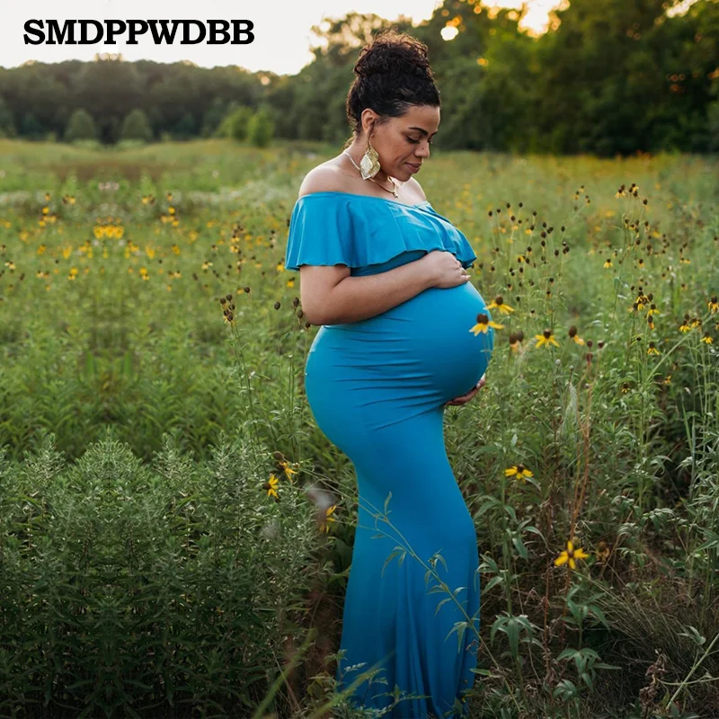 SMDPPWDBB Материнство фотографии реквизит материнства платье женское длинное платье с коротким рукавом платье русалки фотосессия