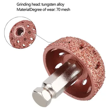 

3.8cm Tungsten Alloy Tire Repair Set Grinding Head Coarse Wheel Kit Link Rod Adapter Car Tires Car Accessories Easy To Use