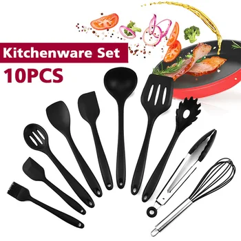 

Kitchen Utensil 10PCS/Set High Quality Silicone Non Stick Durable Cooking Ware Cooking Utensil Set Hot Sale Popular