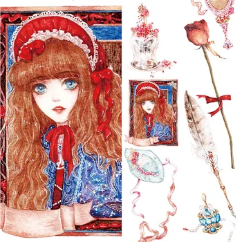 

vintage Washi Tape girl Stickers Decorative Jenny