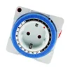 EU Timer Switch Timer 24 Hours Plug in Mechanical Grounded Programmable Smart Countdown loop Switch Socket Indoor Auto Power off 3