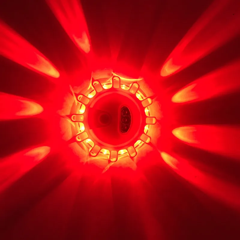 LED Warning Light 12 LED 8 Modes Flashing Emergency Traffic Safety Road Flare Magnetic Base Disc Beacon For Car Truck Boat