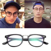 Очки с прозрачными линзами, мужские очки, оправа, квадратные оптические очки, Ретро прозрачные очки для близорукости по рецепту, оправа для очков