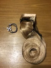 NICESY-Cola de Caballo largo ondulado marrón para mujer, extensión sintética, envoltura de cabello alrededor de poni de 22 pulgadas, 100g, Blanco/negro